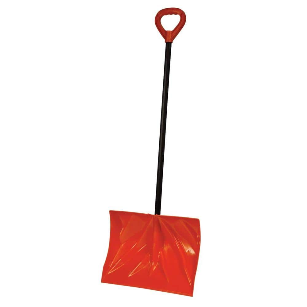 Bigfoot 18 in. Poly Combination Snow Shovel with Steel Core Handle - Hercitys