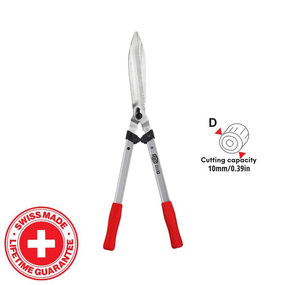 F250-63 10 in. Hedge Shears with High Carbon Steel Blade with Anti-Rust Coating and Light-Weight I-Beam Handles - Hercitys