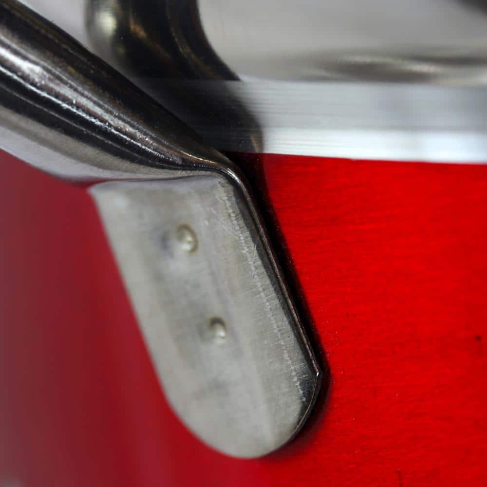 Metaline Metallic Red Asian Colander (Set of 3) - Hercitys