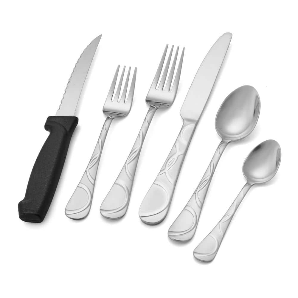 Garland Frost 53-pc Flatware Set, Service for 8, Stainless Steel - Hercitys