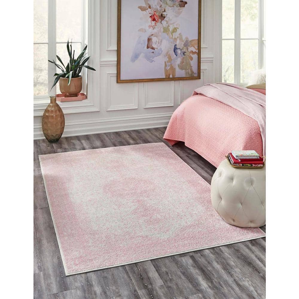 Pink 9 ft. x 12 ft. Bromley Area Rug - Hercitys