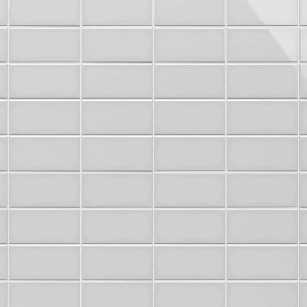 Remington Light Gray 2.95 in. x 5.9 in. Polished Porcelain Wall Tile (5.32 sq. ft./Case) - Hercitys