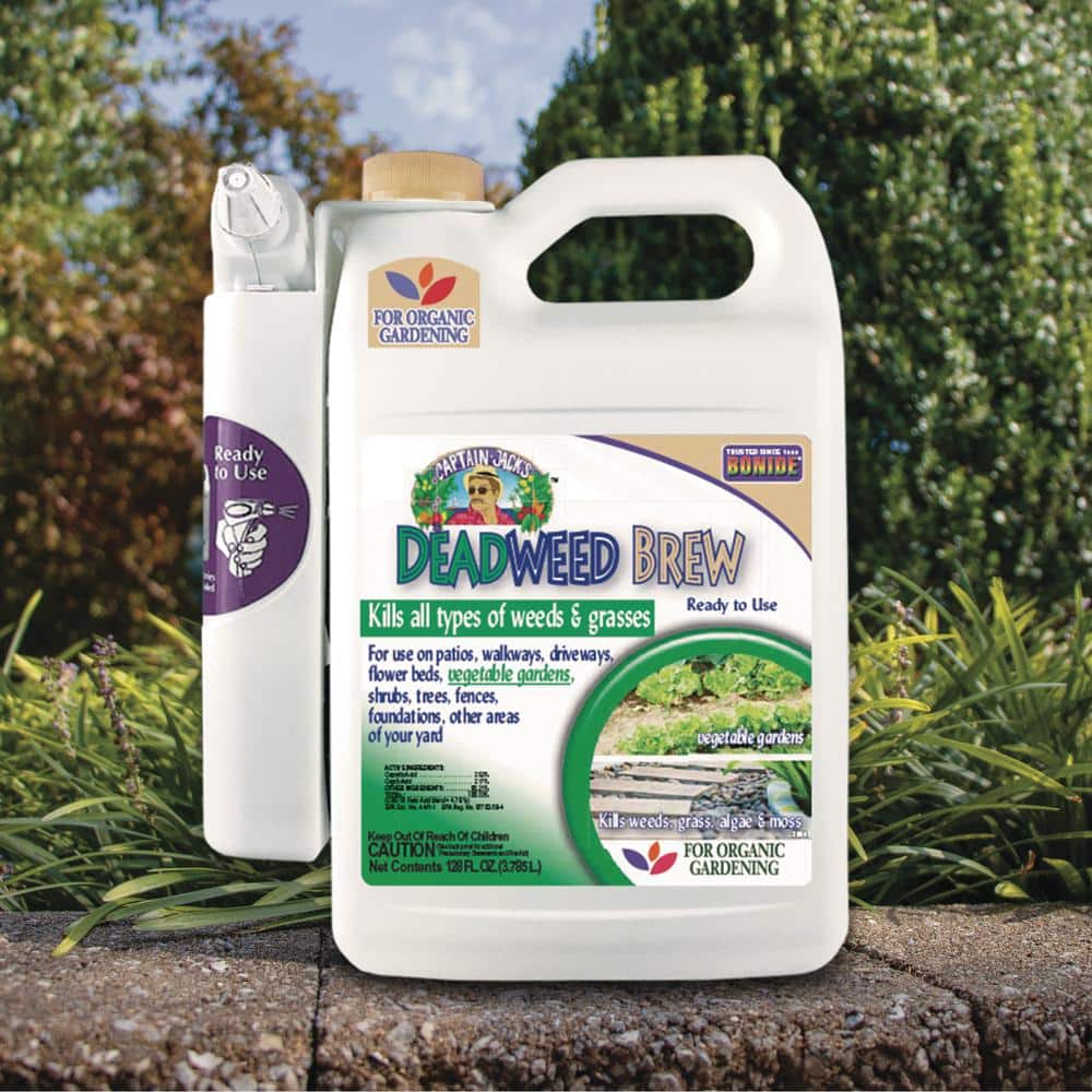 Captain Jack’s Deadweed Brew, 128 oz. Ready-to-Use Power Sprayer, Controls All Types of Weeds and Grasses - Hercitys