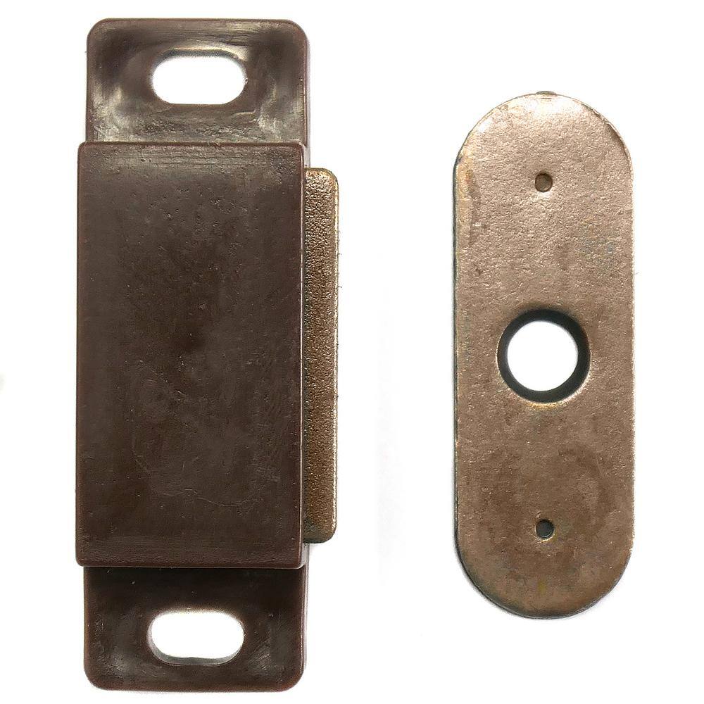 Brown Magnetic Catch Cabinet Latch (25-Pack) - Hercitys