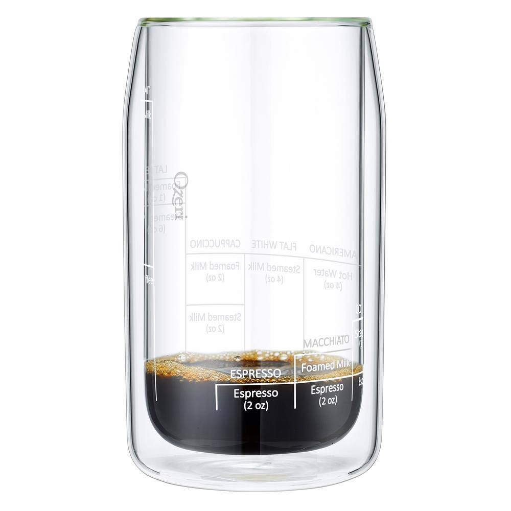 Moderna Artisan Series 15 oz. Double Wall Barista Coffee Glass - Hercitys