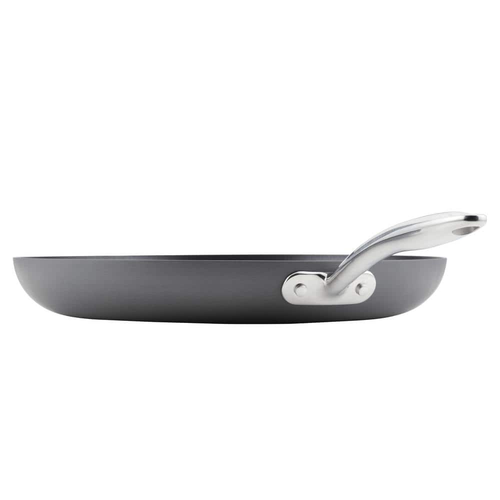 Professional 14 in. Hard Anodized Aluminum Nonstick Frying Pan in Gray - Hercitys