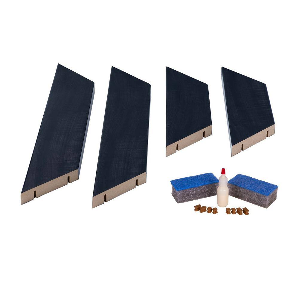 Black Smoke 3 in. x 42 in. x 36 in. DIY Mirror Frame Mirror Not Included - Hercitys