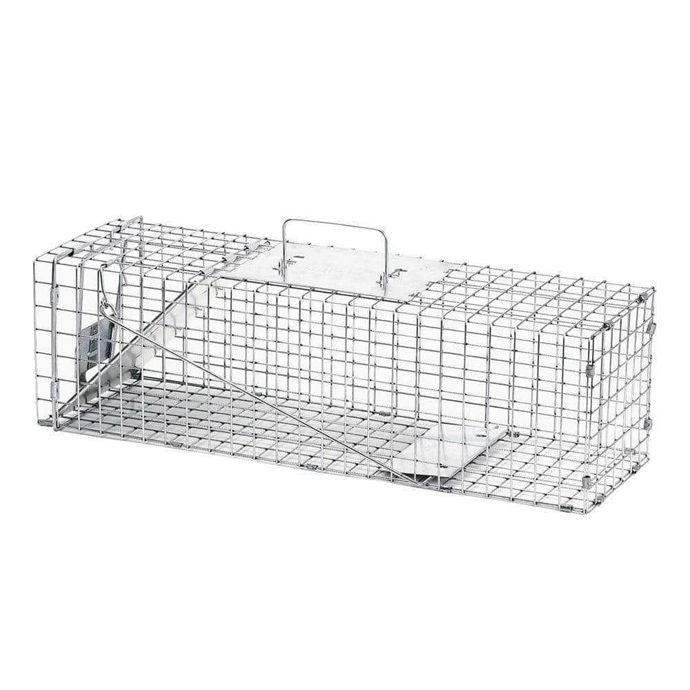 Medium 1-Door Professional Humane Catch-and-Release Live Animal Cage Trap for Rabbit and Skunk - Hercitys