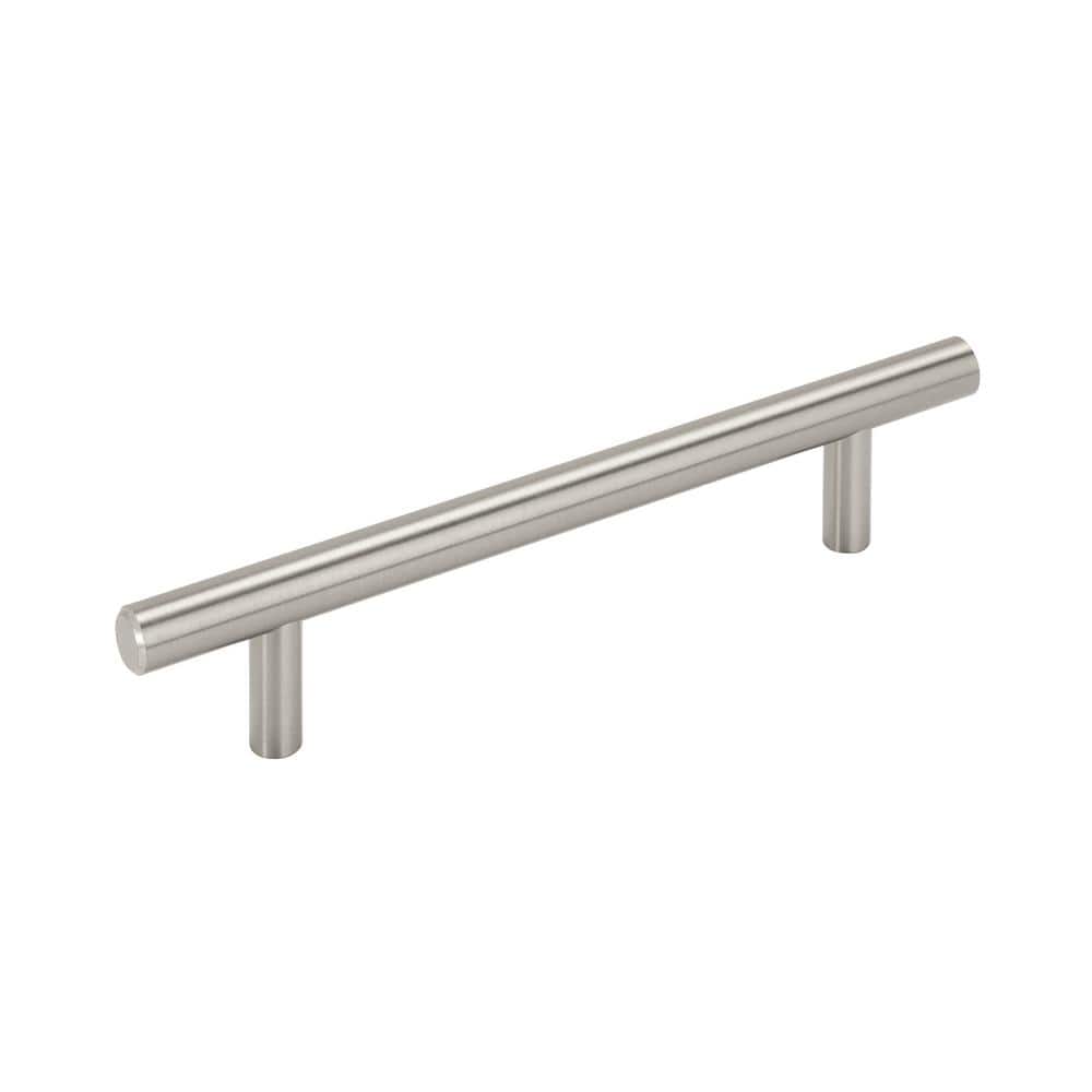 Bar Pulls 5-1/16 in. (128mm) Center-to-Center Satin Nickel Bar Cabinet Pull-10 Pack - Hercitys