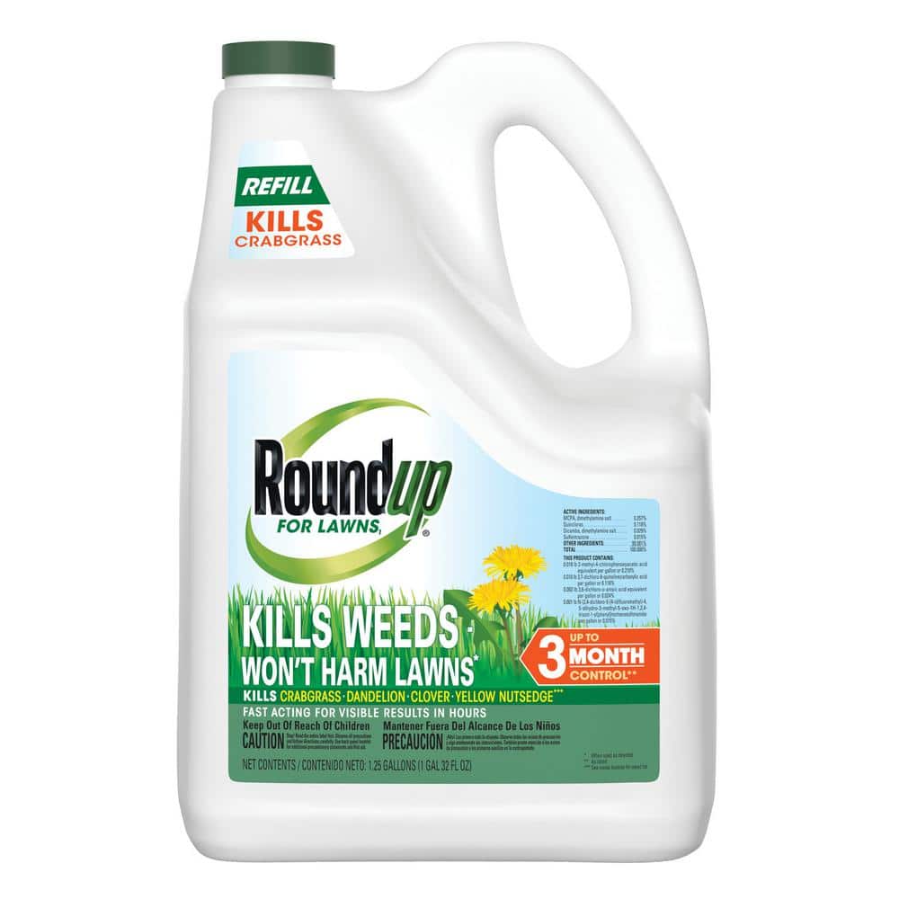 For Lawns1 Refill, 1.25 gal.,Tough Weed Killer for Use on Northern Grasses - Hercitys