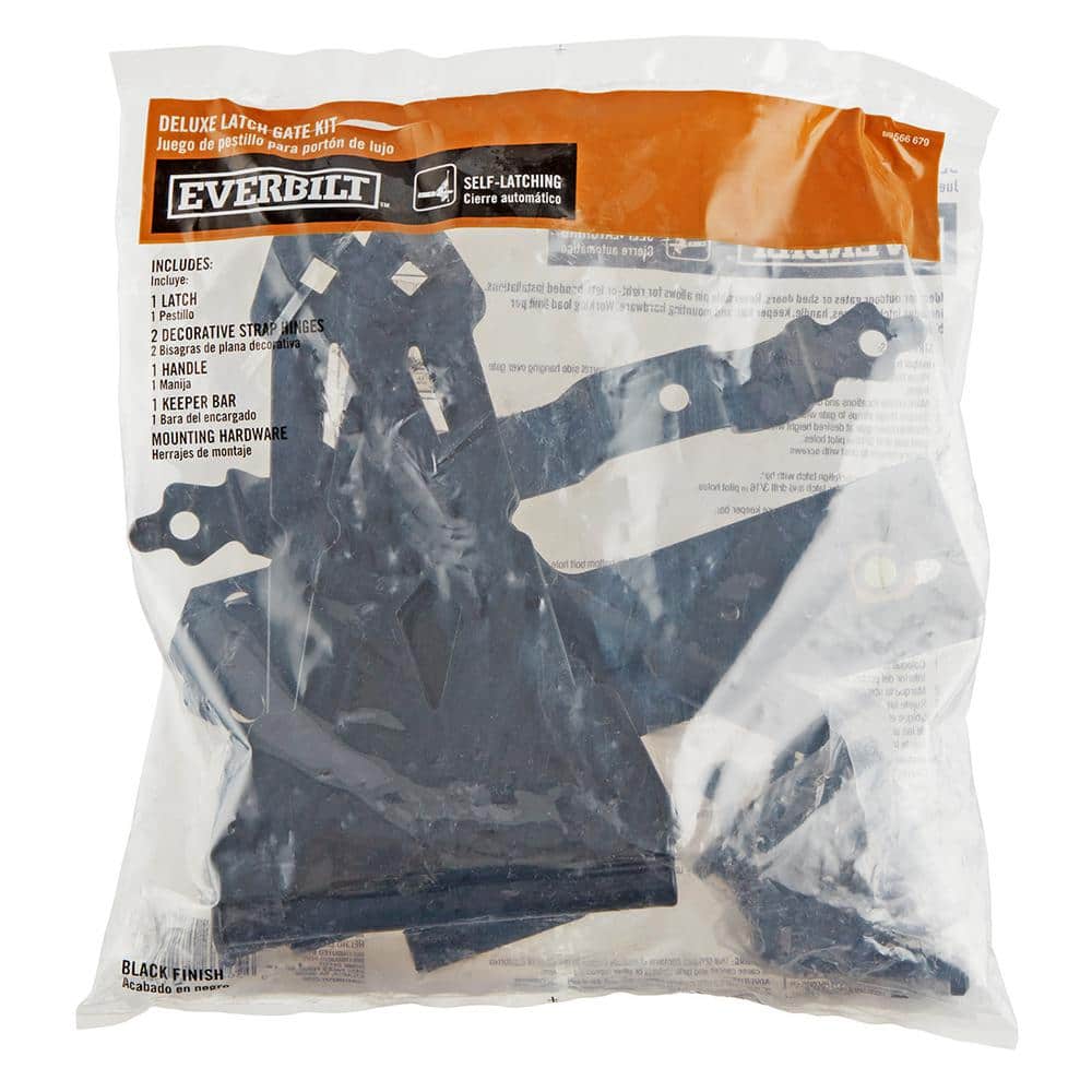 Black Deluxe Latch Gate Set - Hercitys