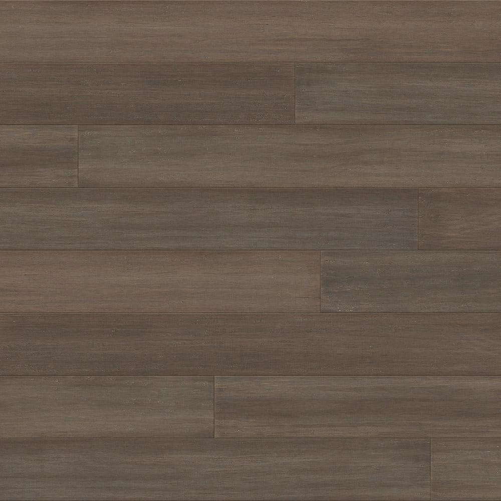 Pecan 1/2 in. T x 7.5 in. W x 72-7/8 in. L Prefinished Hand Scraped Click Lock Eng Bamboo Flooring (22.7 sq.ft./case) - Hercitys