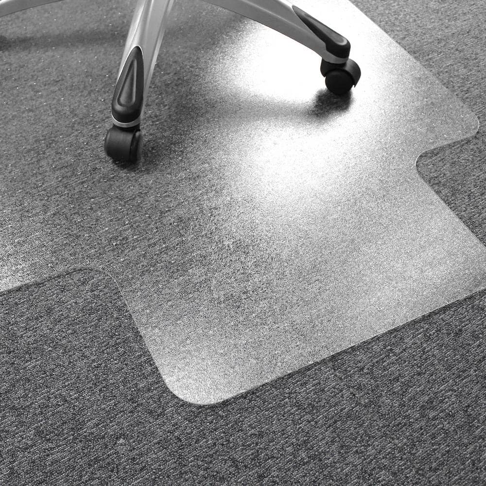Ultimat Clear 48 in. x 60 in. Polycarbonate Lipped Indoor Chair Mat for Carpets Over 1/2 in. - Hercitys