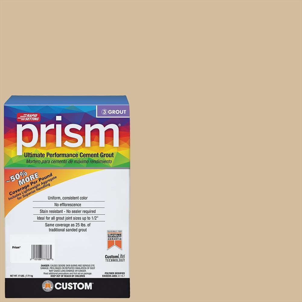 Prism #122 Linen 17 lb. Ultimate Performance Grout - Hercitys