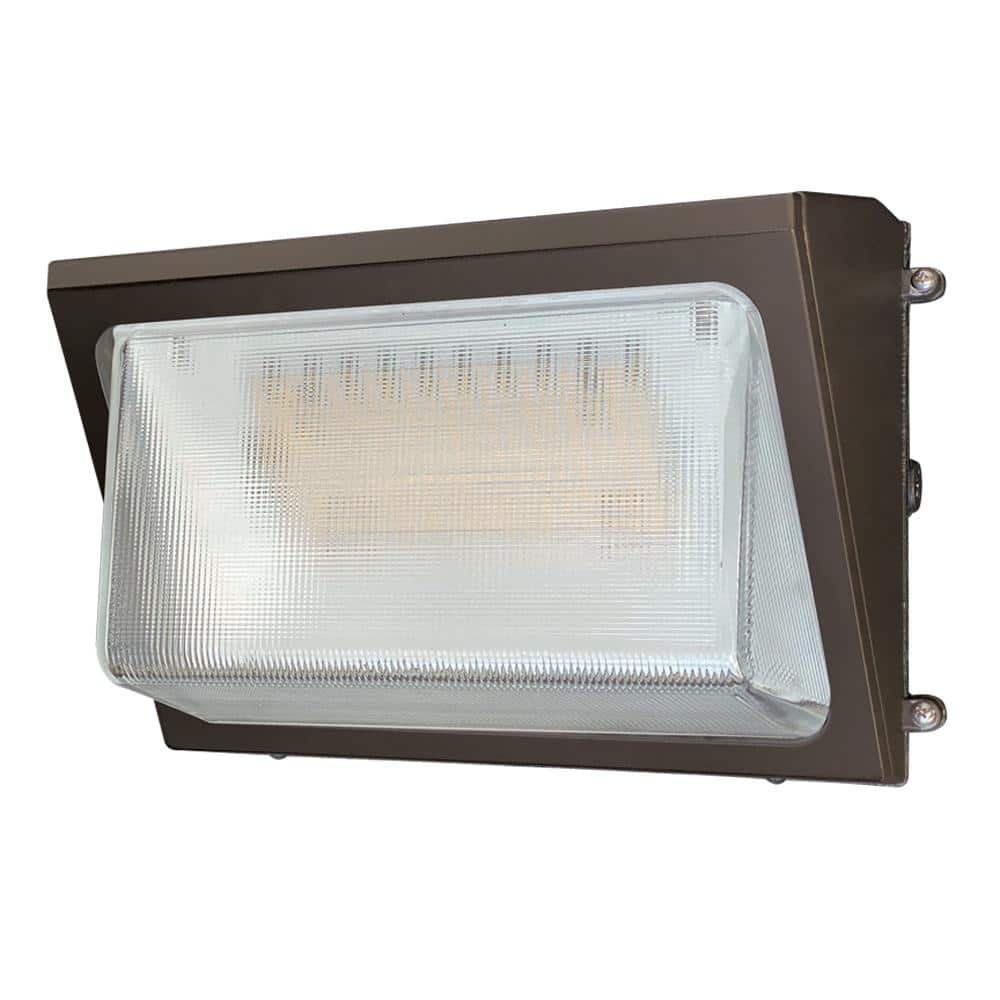 WP 250-Watt Equivalent Integrated LED Bronze Dimmable Wall Pack Light, 4000K - Hercitys