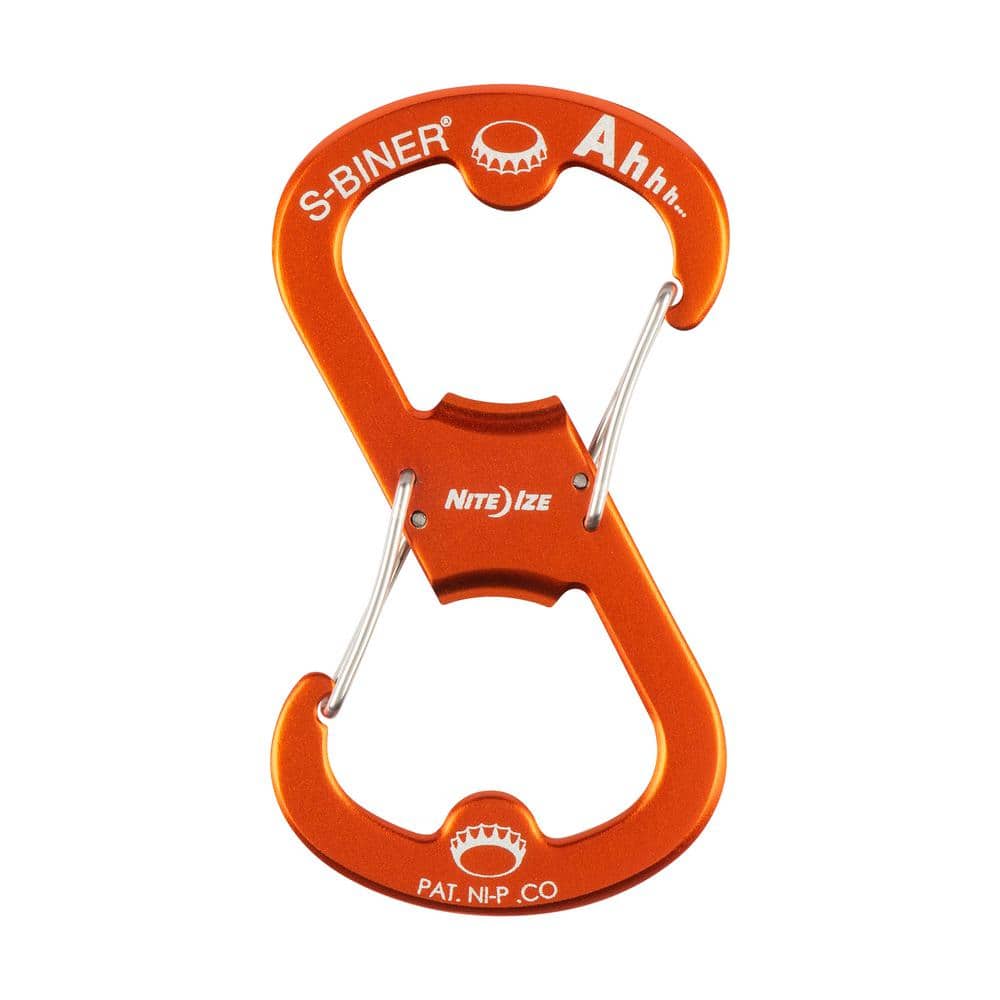 S-Biner Aluminum Ahhh Bottle Opener in Orange - Hercitys