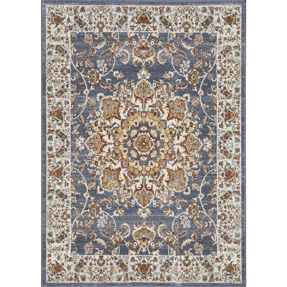 Alsbrooke Amrenta Blue 5 ft. 3 in. x 7 ft. 3 in. Oriental Polypropylene Area Rug - Hercitys