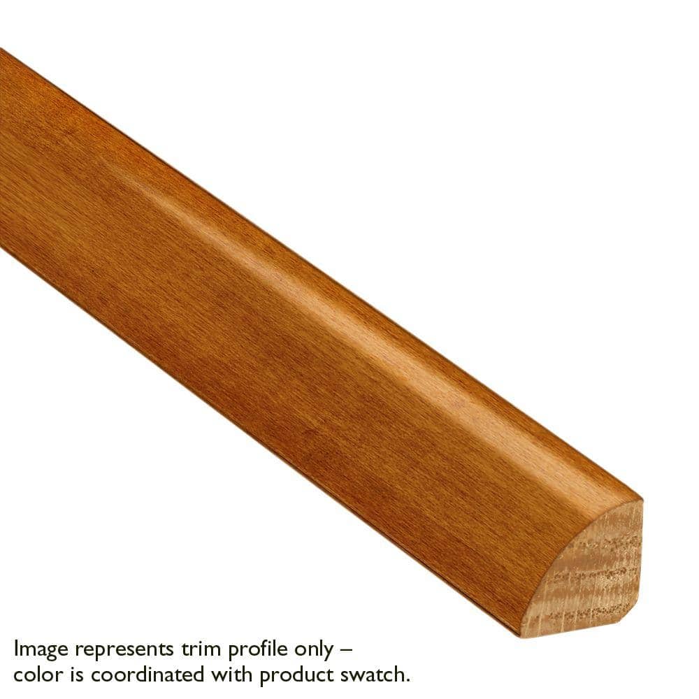 Brandy Wine Hickory 3/4 in. Thick x 3/4 in. Wide x 78 in. Length Solid Hardwood Quarter Round Molding - Hercitys