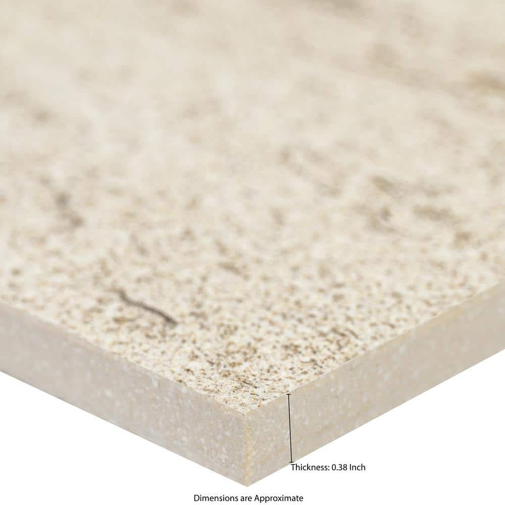 Skye Toffee 18 in. x 36 in. x 0.38 in. Matte Paver Porcelain Limestone Look Floor and Wall Tile (13.5 sq. ft./Case) - Hercitys