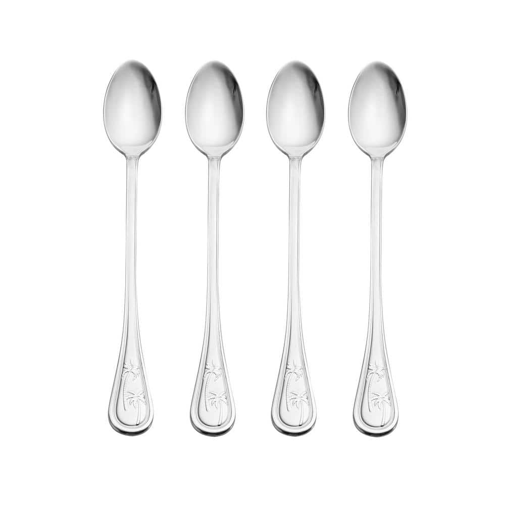 Palm Breeze Stainless Steel Ice Beverage Spoons (Set of 4) - Hercitys