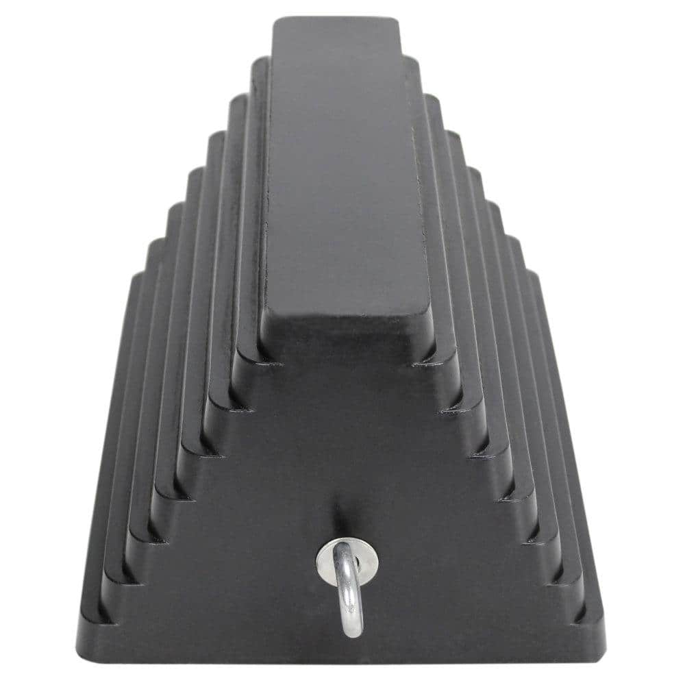 Heavy-Duty Rubber Wheel Chock with Eyebolt – Value 2-Pack - Hercitys