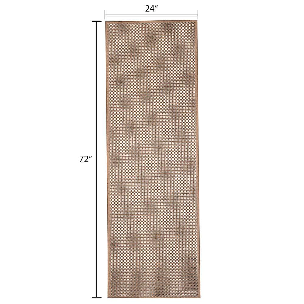 72 in. x 24 in. x 1/8 in. Unfinished Square and Mini Circle Decorative Perforated Paintable MDF Screening Panel Insert - Hercitys