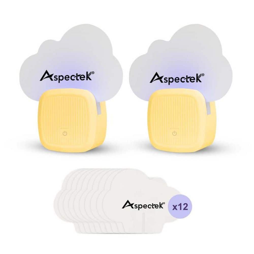 Sticky Fly Trap with 12 Packs of Sticky Glue Pads, Yellow (2-Pack) - Hercitys