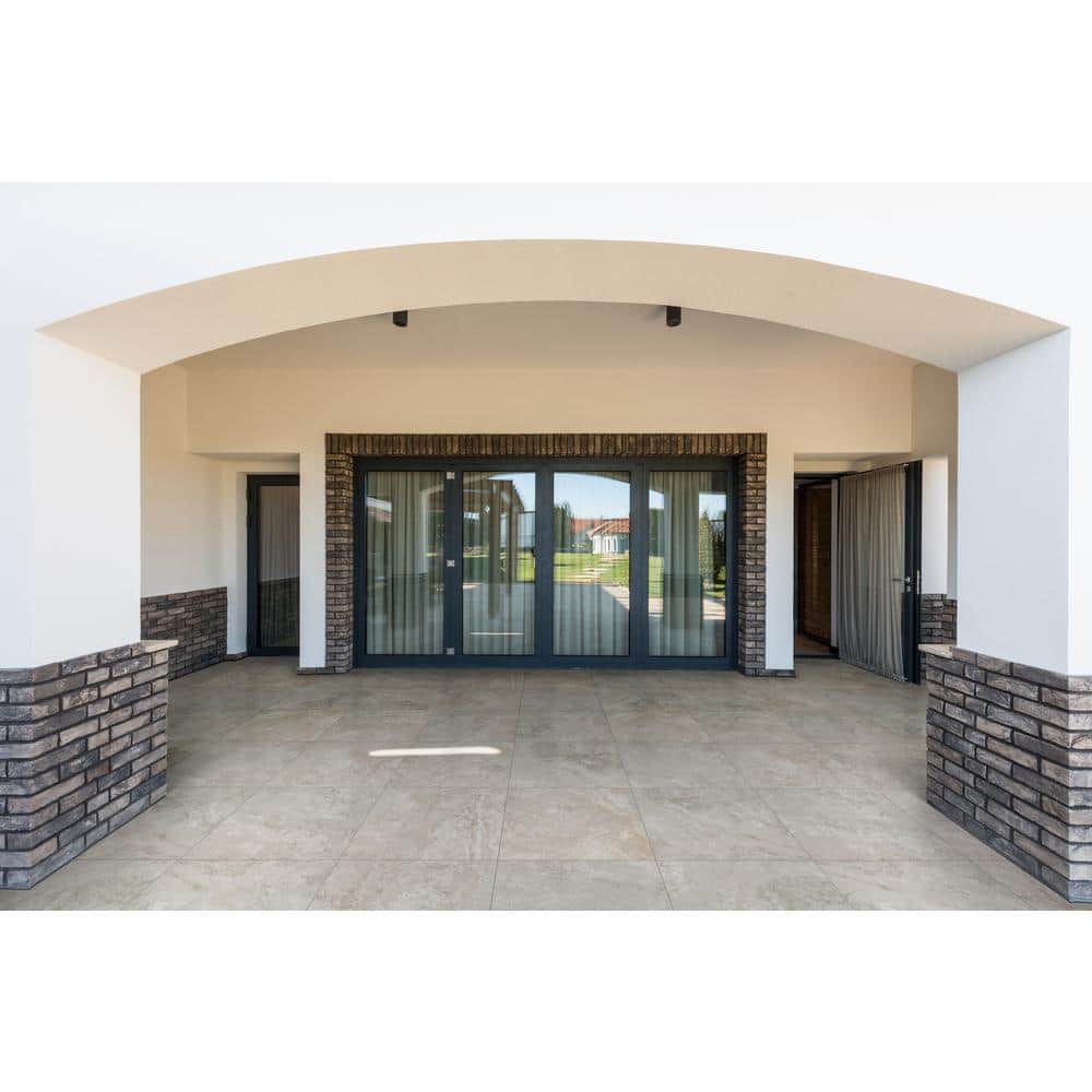 Trevi Silver 2 cm. x 24 in. x 24 in. Matte Porcelain Paver Tile (8 sq.ft/Case) - Hercitys