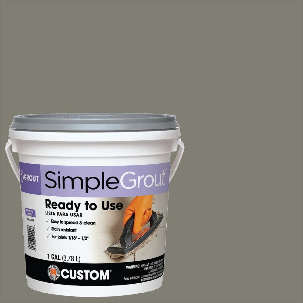 SimpleGrout #09 Natural Gray 1 gal. Pre-Mixed Grout - Hercitys