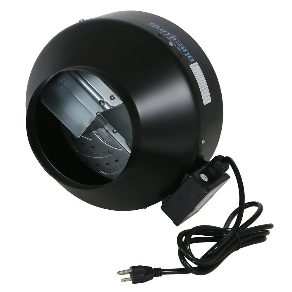 8 in. Commercial Grade Inline Wall Mount Fan for HVAC and Ventilation Uses - Hercitys