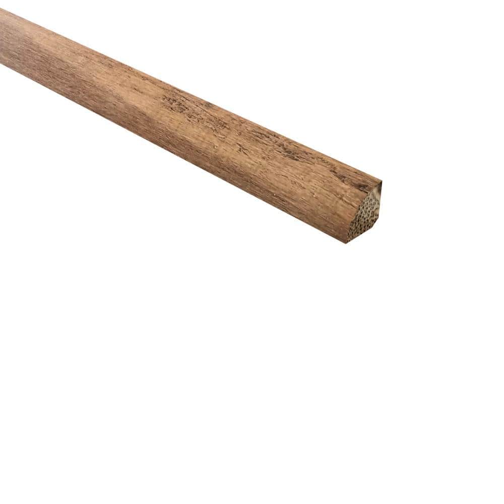 Solid Hardwood Trim Strand Woven Bamboo Hillside 0.715 in. T x 0.715 in. W x 72 in. L Bamboo Quarter Round Molding - Hercitys