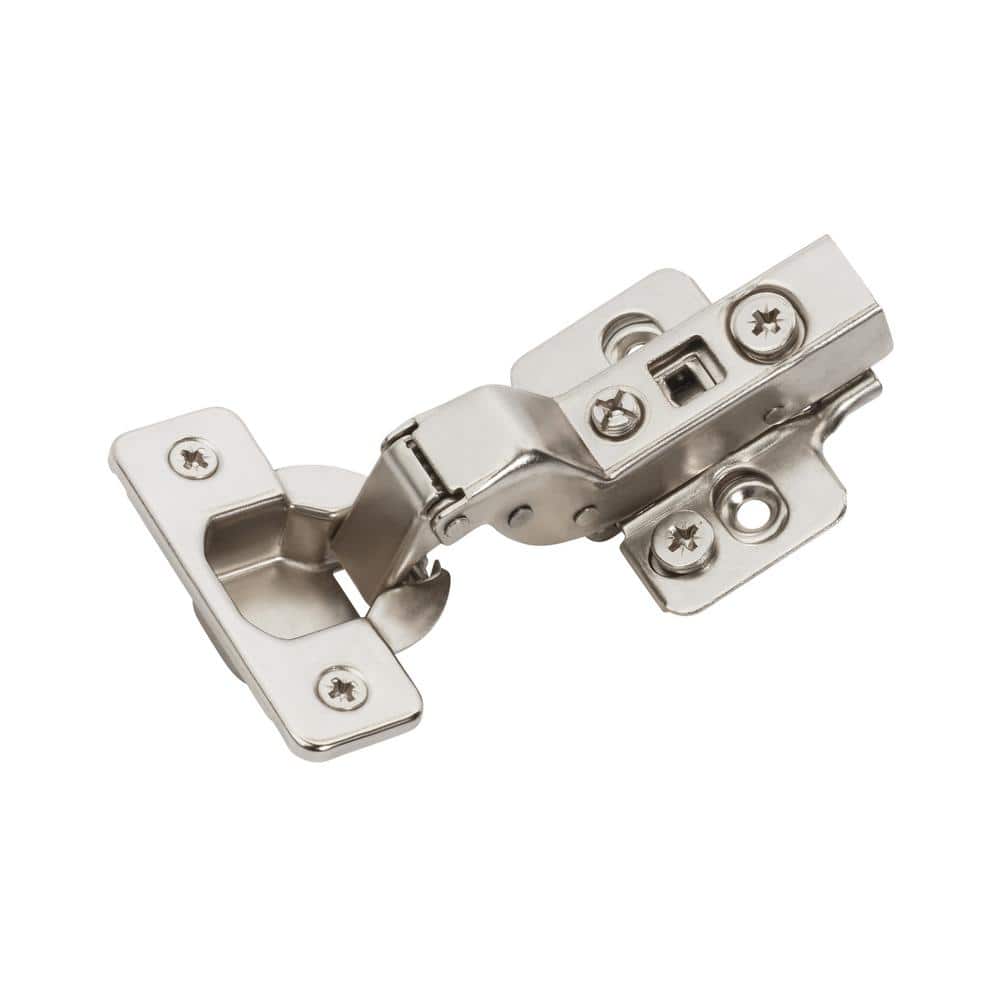 Nickel Full Inset Frameless Soft Close Euro Concealed Cabinet Hinges (2-Pack) - Hercitys