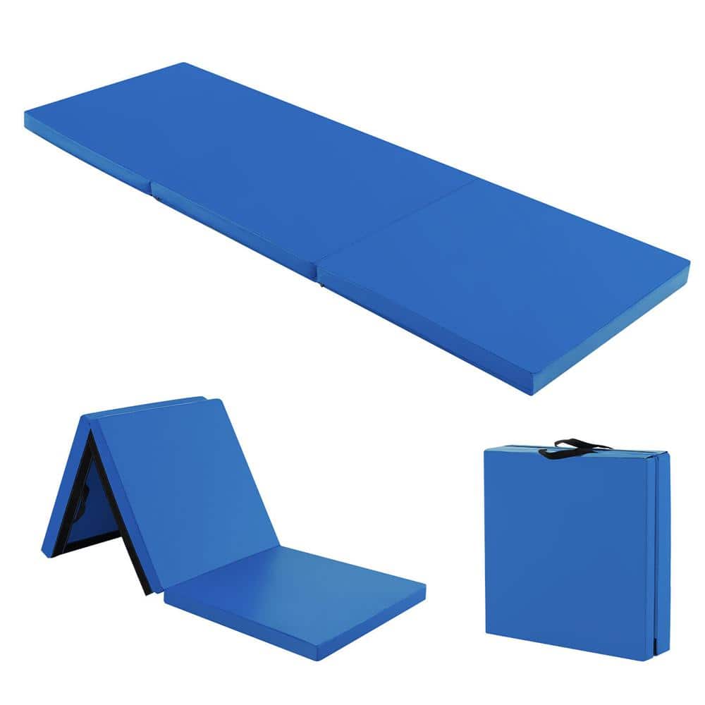 Navy 24 in. W x 72 in. L x 2 in. T Foam Gym Flooring Mat (12 sq. ft.) - Hercitys