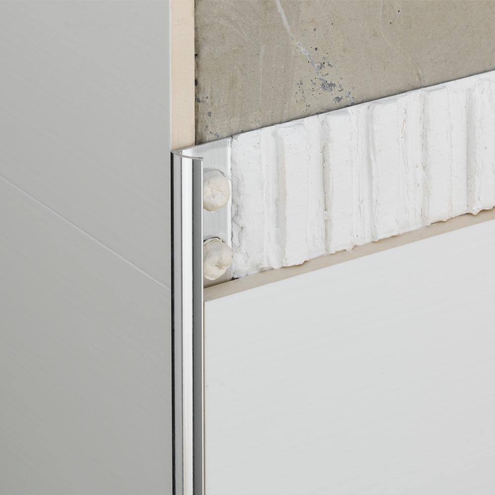 Novocanto Matt Black 1/2 in. x 98-1/2 in. Aluminum Tile Edging Trim - Hercitys