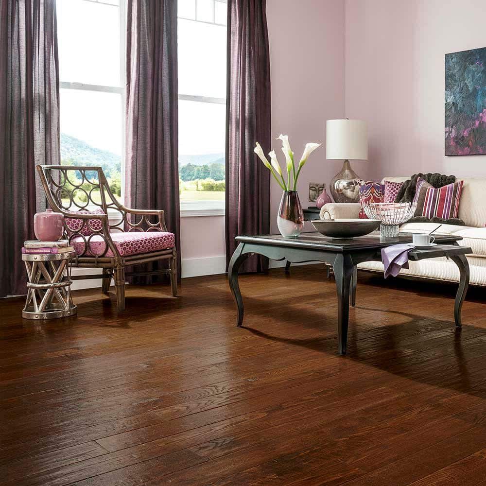 American Vintage Highland Trail Oak 3/8 in. T x 5 in. W T+G Hand Scraped Engineered Hardwood Flooring (25 sq.ft./ctn) - Hercitys