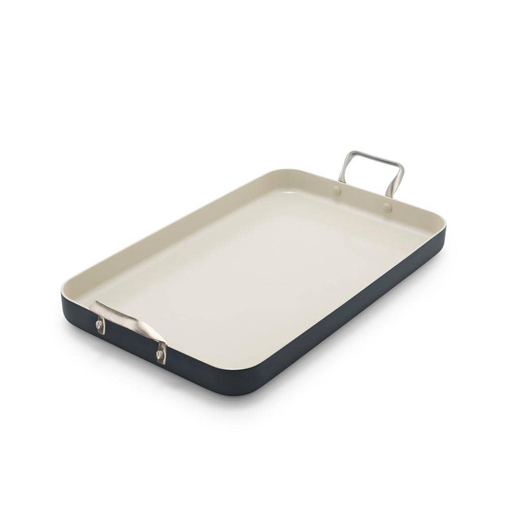 Rio 18″ x 11″ Ceramic Nonstick Double Burner Griddle Pan - Hercitys