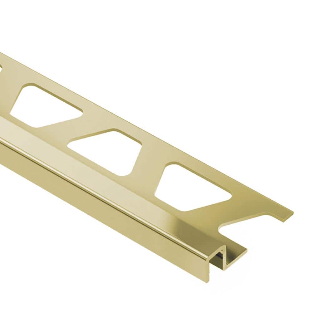 Deco Solid Brass 11/32 in. x 8 ft. 2-1/2 in. Metal Tile Edging Trim - Hercitys