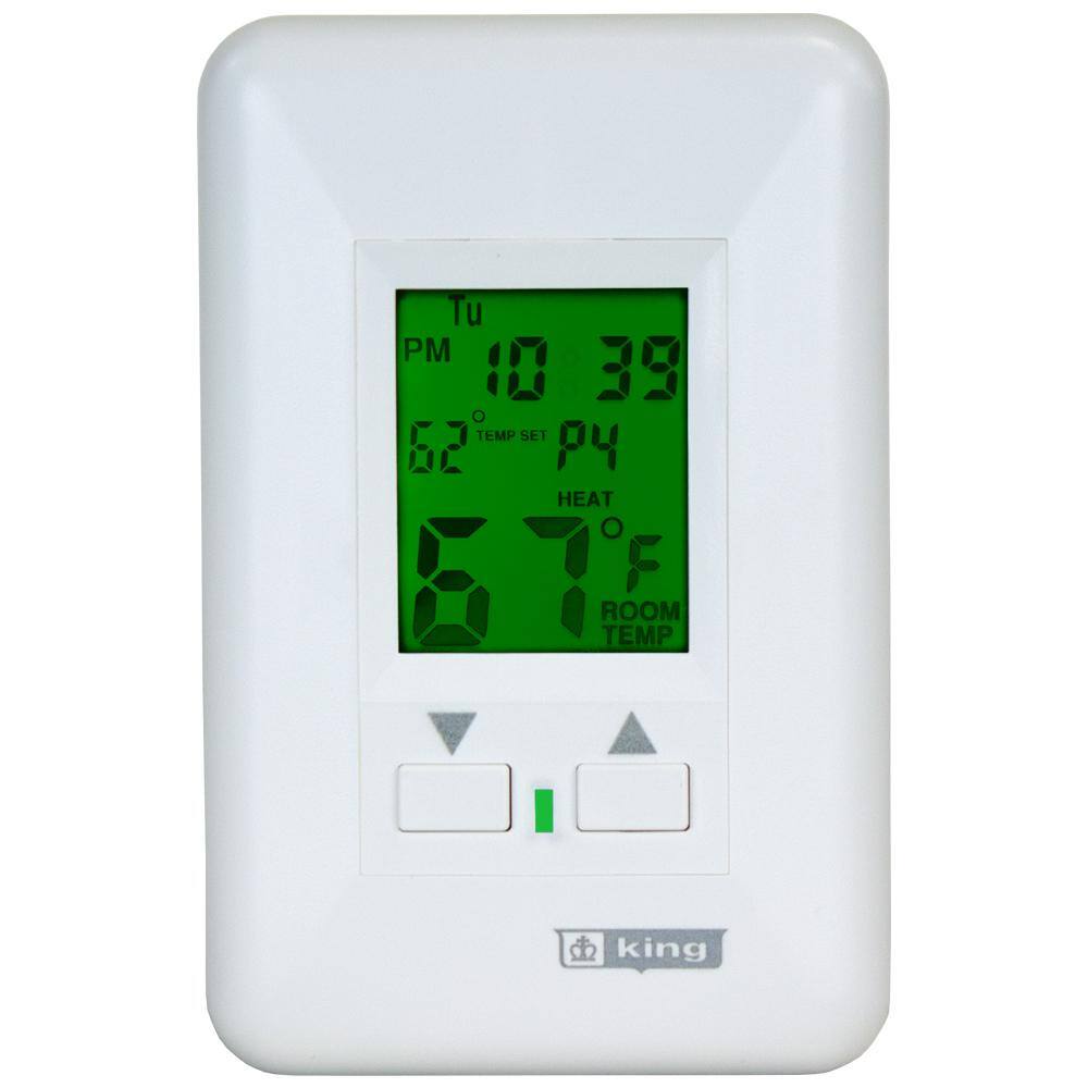 Hydronic 7-Day Programmable Thermostat 120-Volt 2 Circuit 12.5 Amp - Hercitys