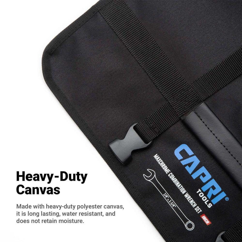 SAE Wrench Roll Up Pouch (17-Pocket) - Hercitys