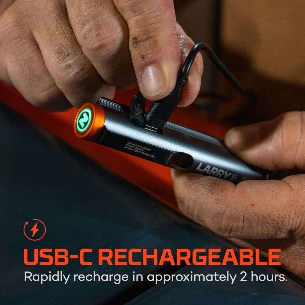 Larry 500 Lumens Rechargeable Flex Fuel LED Pocket Pen Flashlight - Hercitys