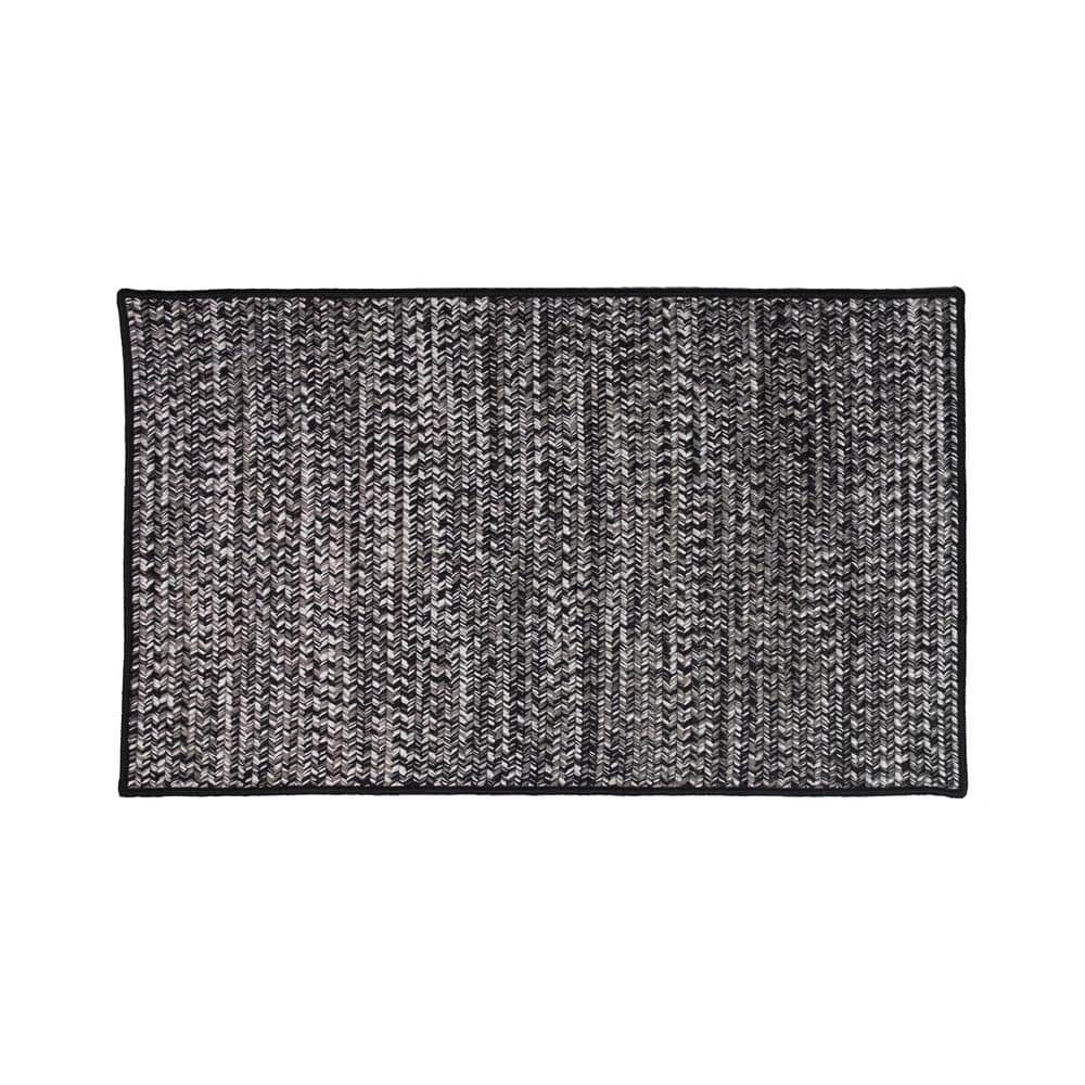 Crestwood Tweed Ash Black 26 in. x 40 in. Polypropylene Door Mat - Hercitys