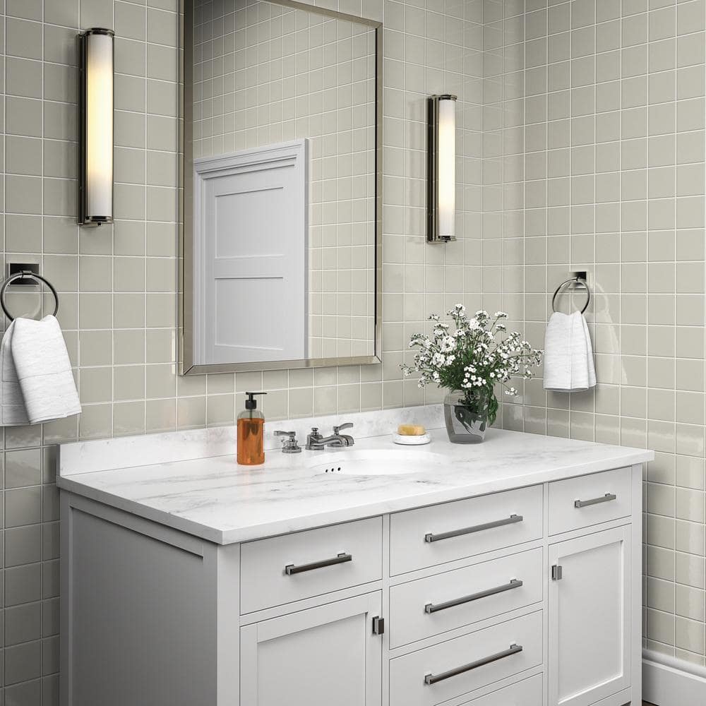 Restore Ivory 4-1/4 in. x 4-1/4 in. Glazed Ceramic Wall Tile (12.5 sq. ft./Case) - Hercitys