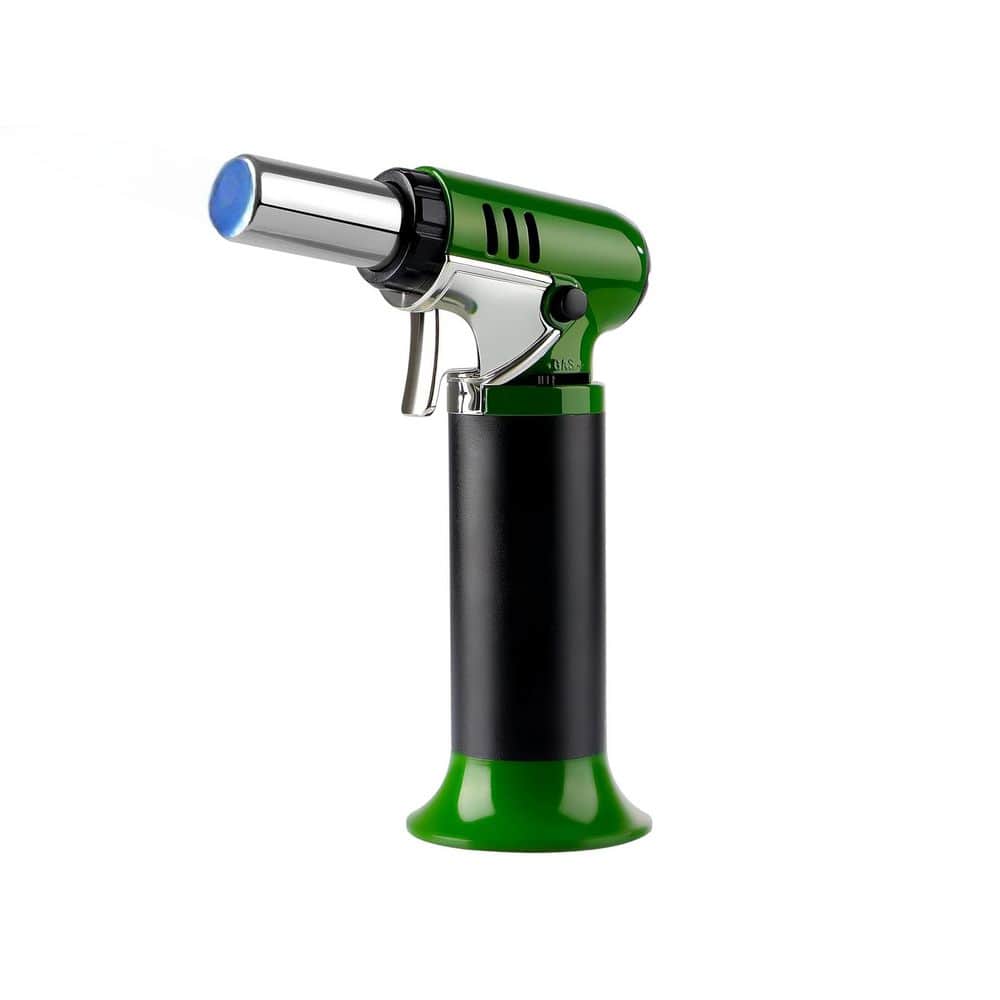 Refillable Butane Torch with Fuel Gauge Safety Lock Adjustable Flame for Welding Resin Art 1-handed Tool/Plastic - Hercitys