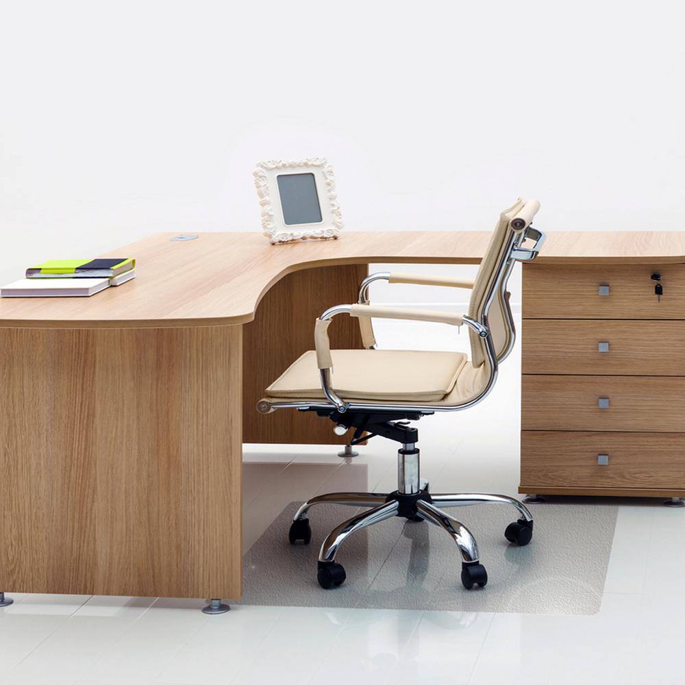 Advantagemat Clear 45 in. x 53 in. Vinyl Phthalate Free Rectangular Indoor Chair Mat for Hard Floor - Hercitys