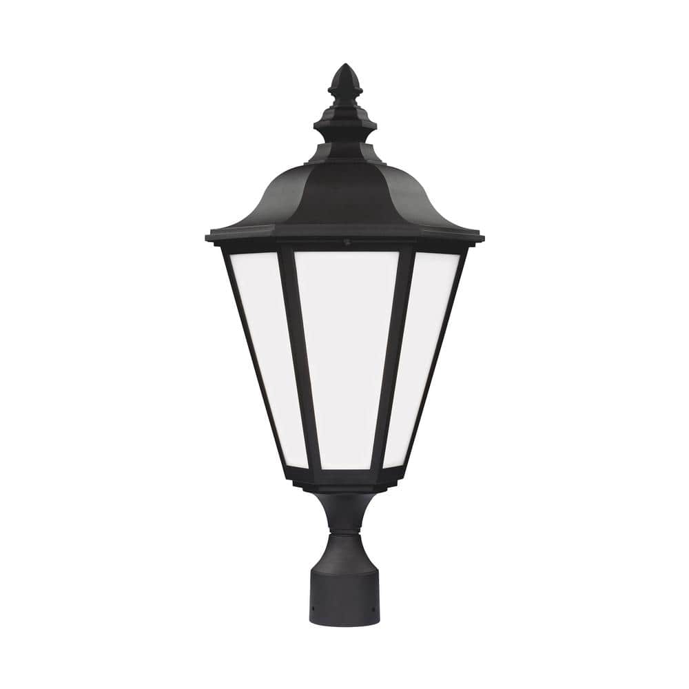 Brentwood 1-Light Outdoor Black Lamp Post Light - Hercitys