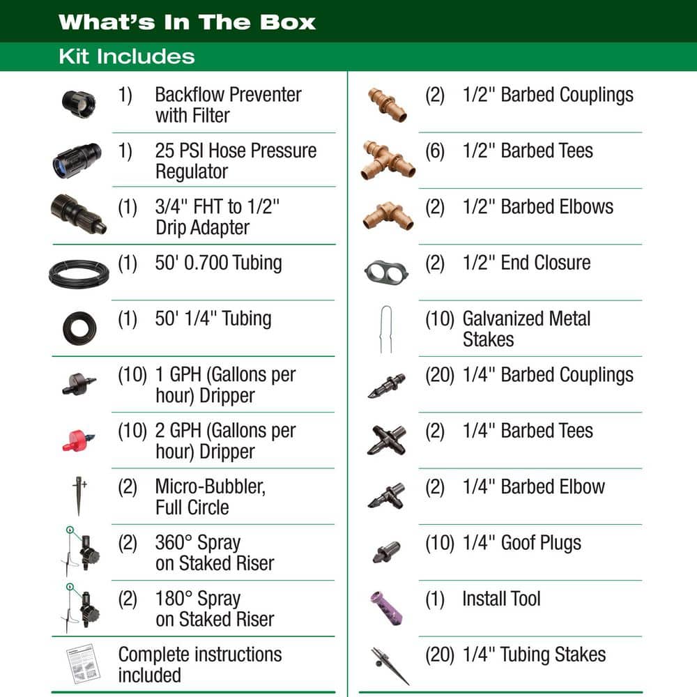 Landscape and Garden Drip Watering Kit - Hercitys