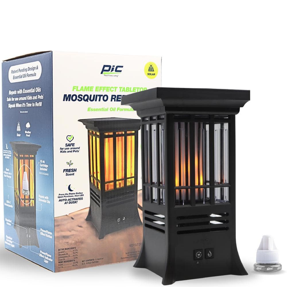 Solar Flame Effect Tabletop Outdoor Mosquito Repellent - Hercitys