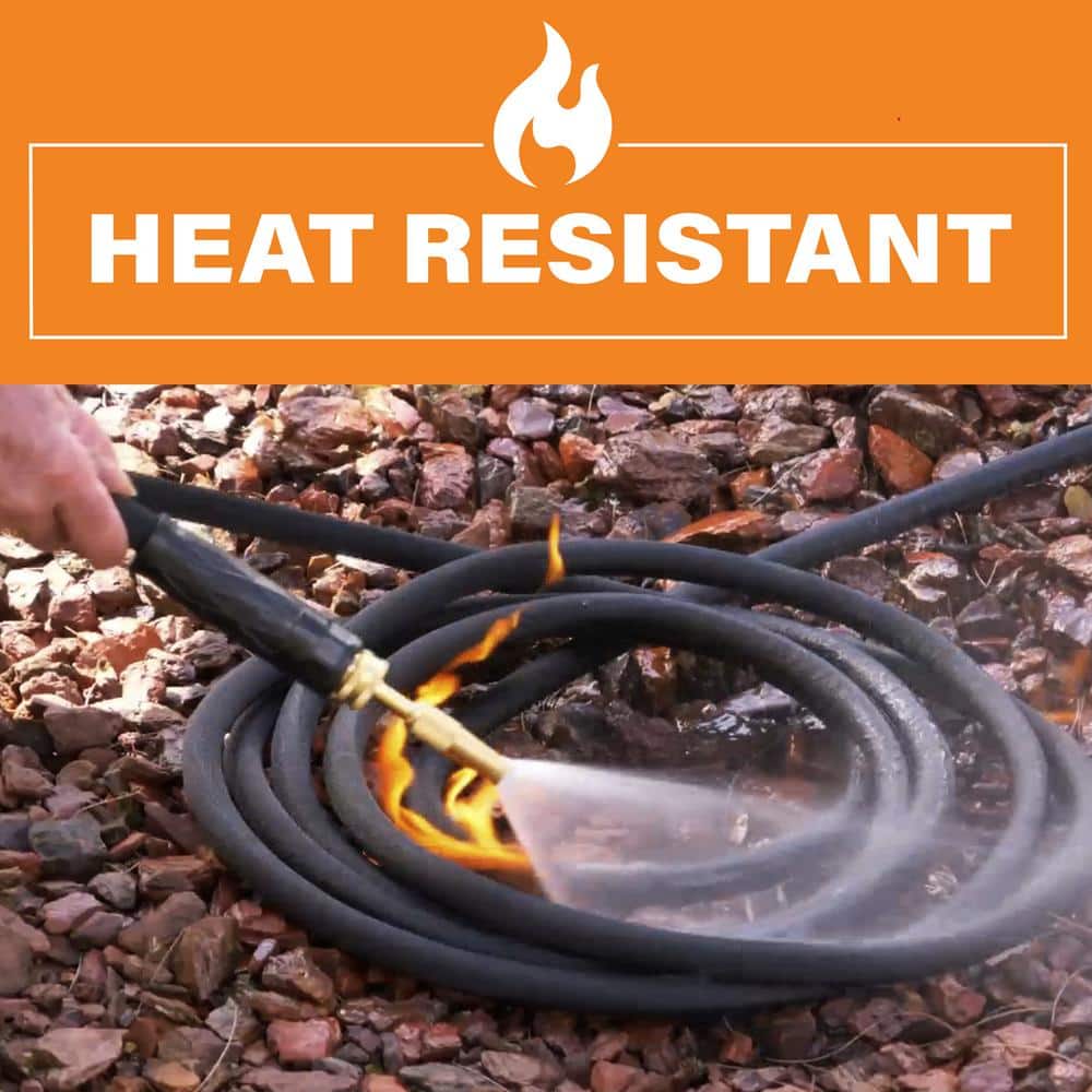 Pro 3/4 in. Dia. x 50 ft. Light-Weight Heavy-Duty Premium Garden Water Hose with Brass Fitting and Shooting Nozzle - Hercitys