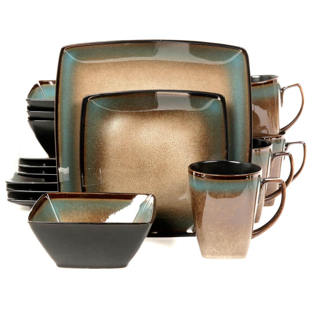 Tequesta 16-Piece Casual Tan Stoneware Dinnerware Set (Service for 4) - Hercitys