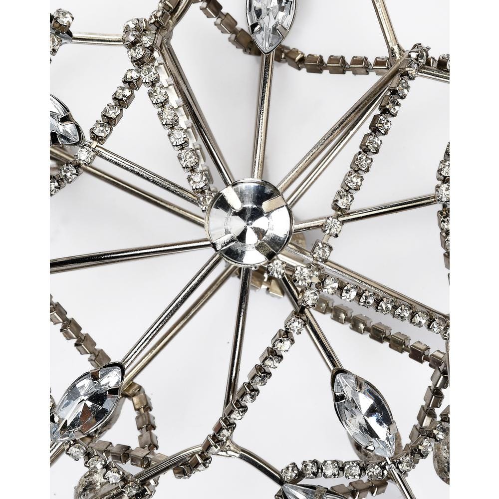 Shining Gold/Silver Crystal Chain Wrapped Star Christmas Ornament (4-Pack) - Hercitys